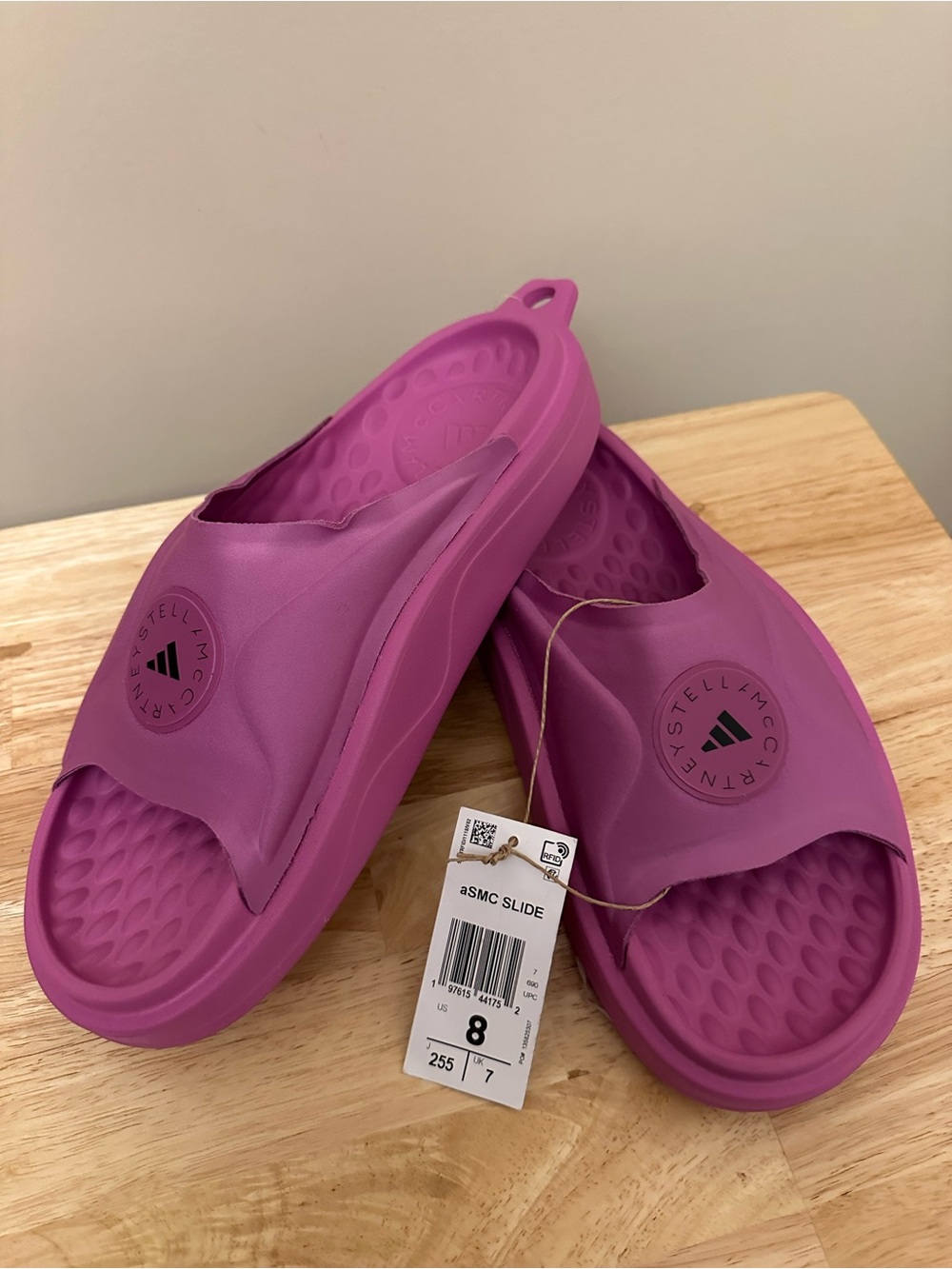 Adidas by Stella McCartney Magenta Slide Sandals